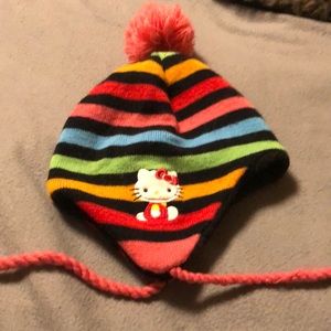 Hello Kitty hat/head warmer
